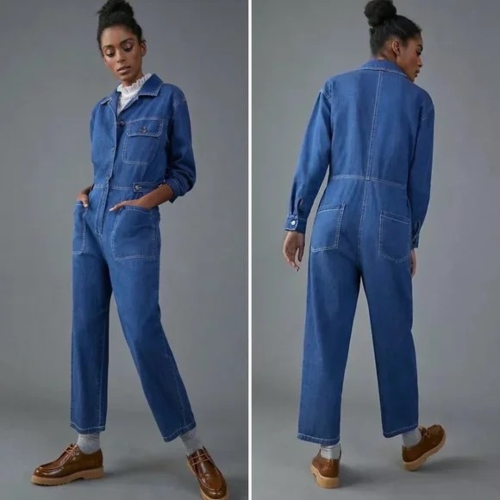 Anthropologie Mare Mare Aya Denim Jumpsuit New M
